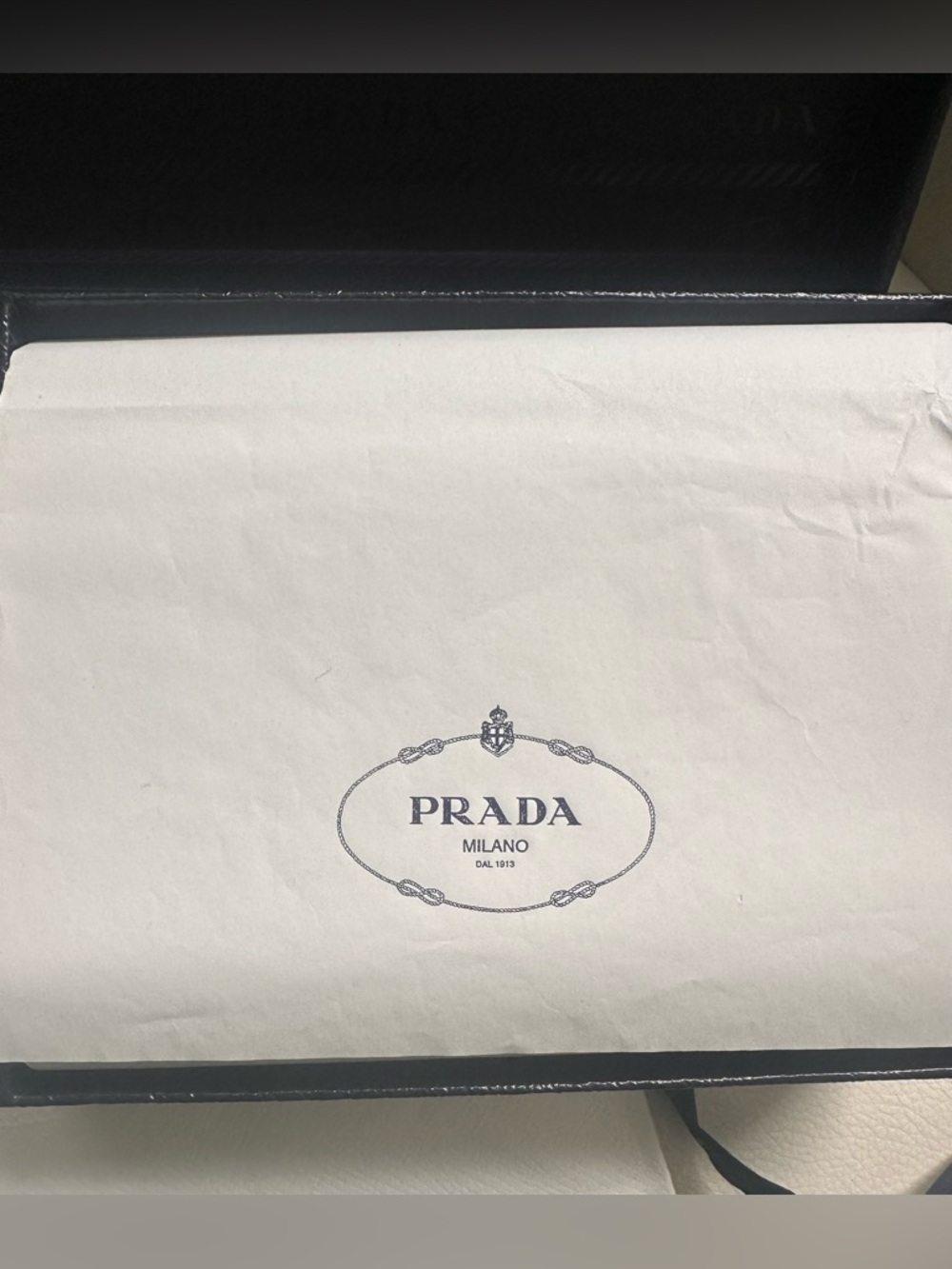 Prada Black Saffiano Leather Wallet with Gold Logo - Picture 8 of 13
